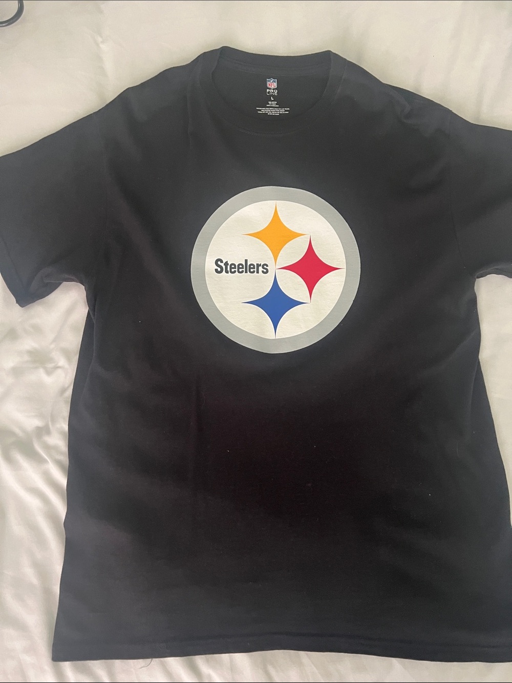 NFL Pittsburgh Steelers Black Polamalu #43 Crewneck Tee men’s size L